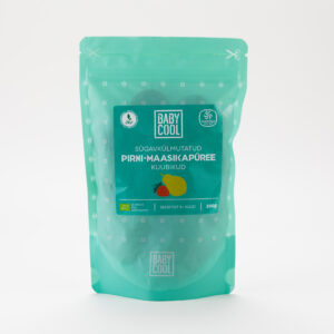 Pirni-maasikapüree kuubikud 200g (-18 sügavkülmutatud) Saaregurmee OÜ