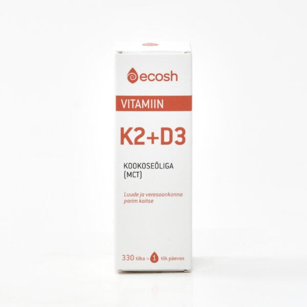 Vitamiin K2+D3 kookosõliga 10ml Ecosh