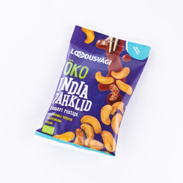 India pähkel tamari röstiga 50g Loodusvägi