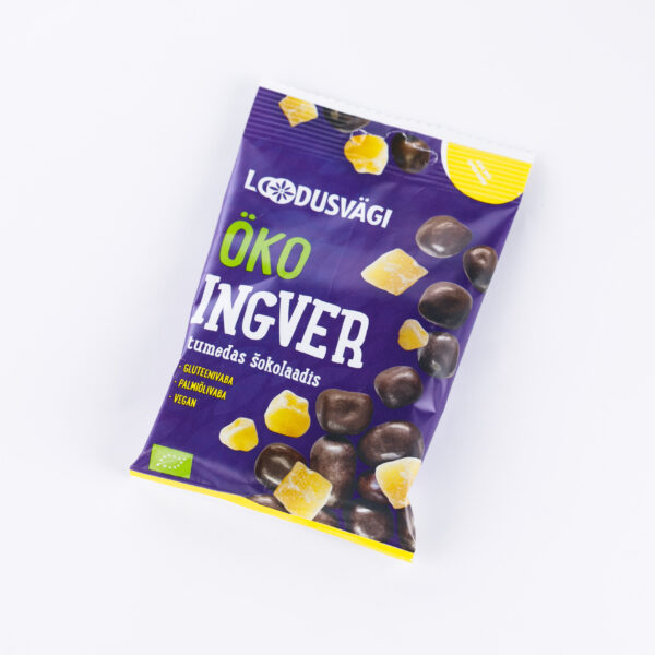 Ingver tumedas šokolaadis 50g Loodusvägi