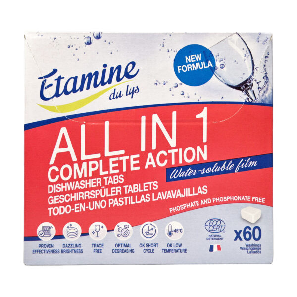Nõudepesutabletid ALL-IN-ONE 60tk Etamine du lys