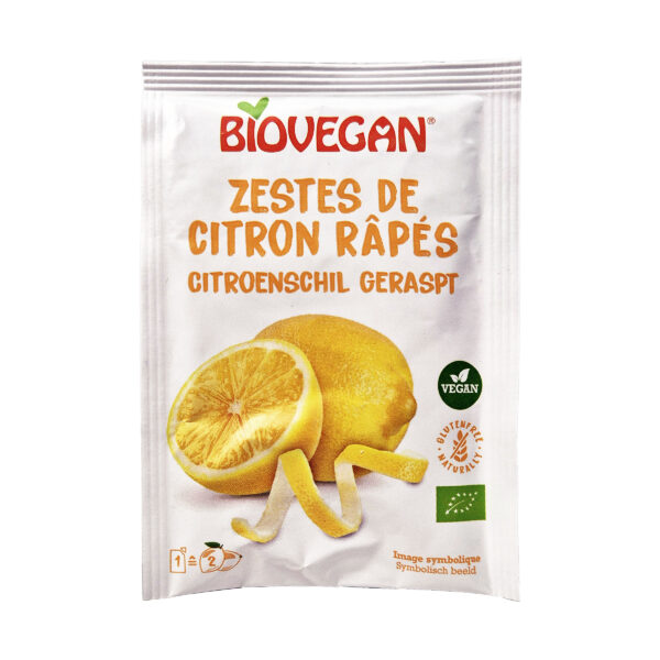 Riivitud sidrunikoor 9g Biovegan