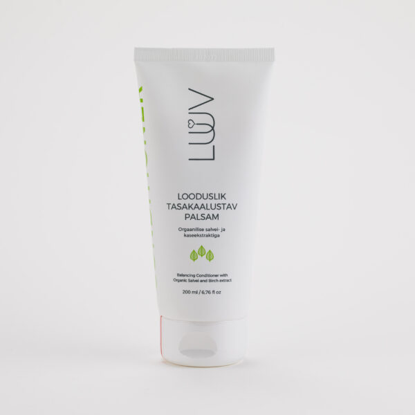 Tasakaalustav juuksepalsam salvei-kase 200ml Luuv