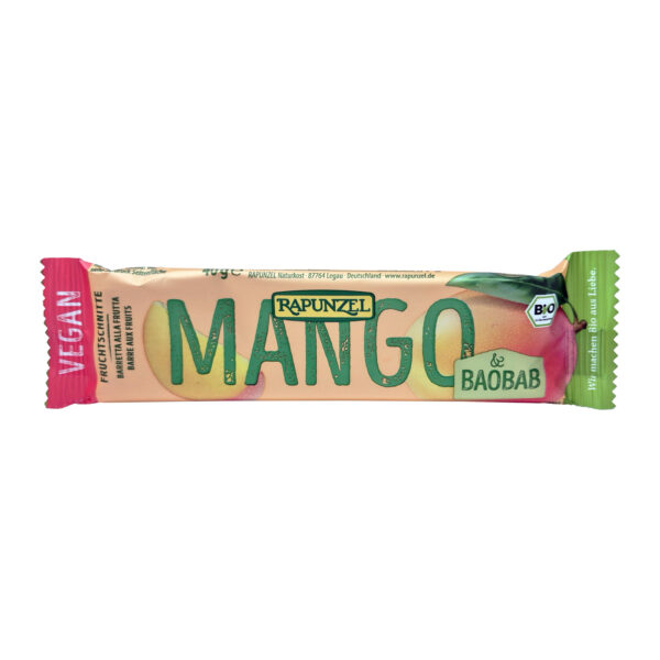 Puuviljatahvel Mango-baobab 40g Rapunzel