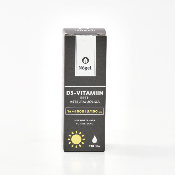 D3-vitamiin astelpajuõliga 4000iu 10ml Nögel