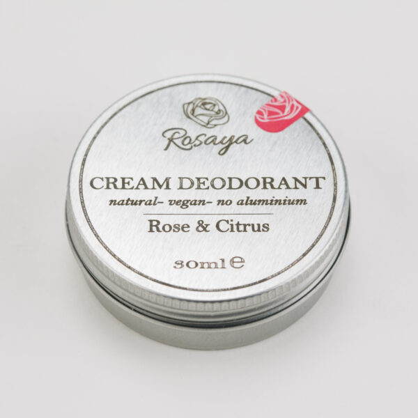 Kreemdeodorants roosi ja tsitruse 30ml Rosaya
