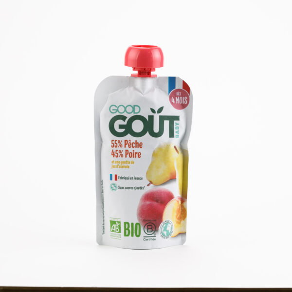 Pirni ja virsikupüree (al 4 elukuud) 90g Good Gout