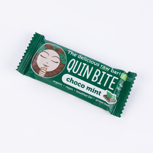 Toorbatoon Šokolaad-Münt 30g Quin Bite