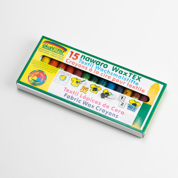 Tekstiili vahakriidid 15tk Ökonorm