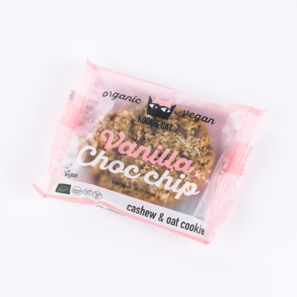 Mini kaerahelbeküpsised šokolaadinööpidega 100g Kookie Cat