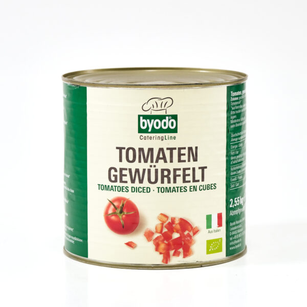 Tükeldatud tomatid 2,55kg Byodo