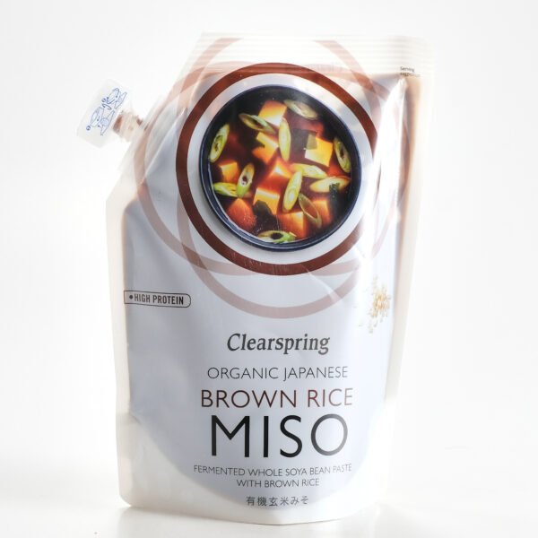 Jaapani pruuni riisi miso 300g Clearspring