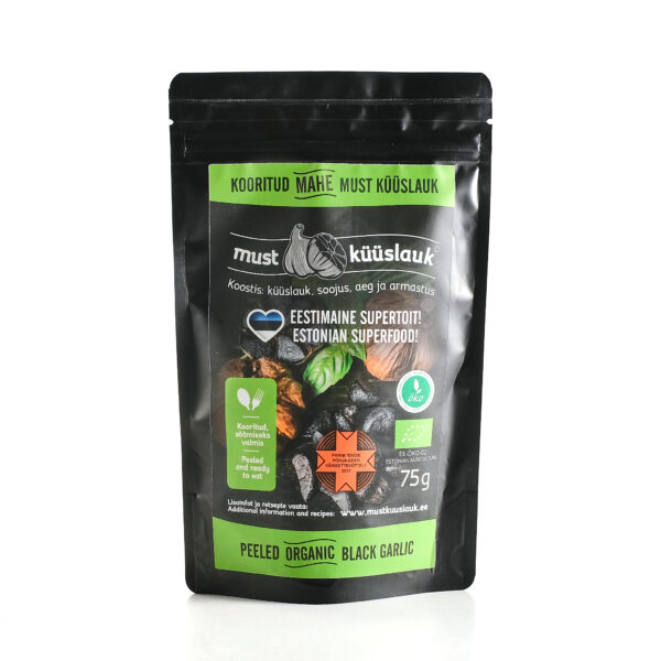 Must küüslauk kooritud 75g, Must Küüslauk OÜ