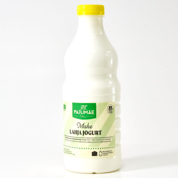 Maitsestamata lahja jogurt 0,5% 500ml Pajumäe talu