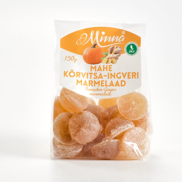 Marmelaad kõrvitsa-Ingver 150g Minna Sahver