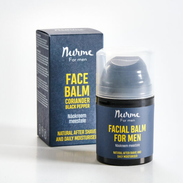 Näokreem meestele koriandri ja musta pipraga 50ml Nurme