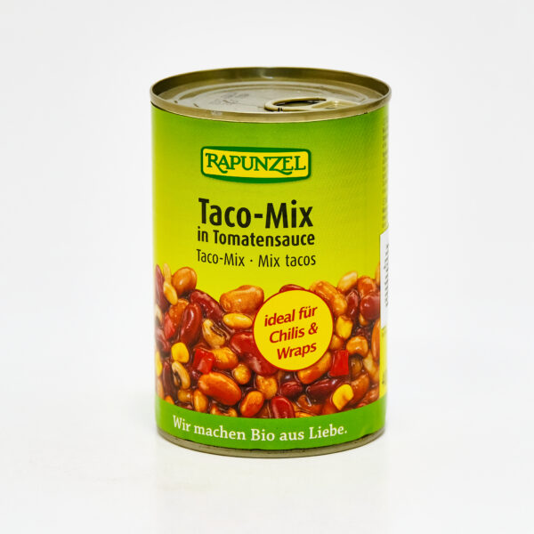 Taco-Mix kaunviljasegu tomatikastmes 400g Rapunzel
