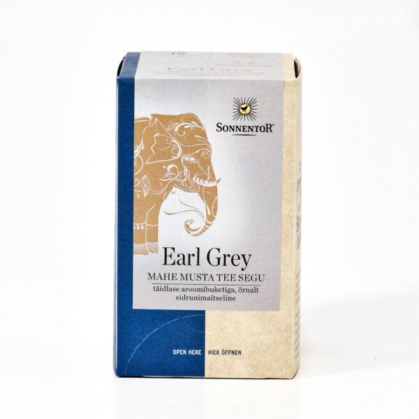 Must tee Earl Grey 27g (kotid ümbrikes) Sonnentor