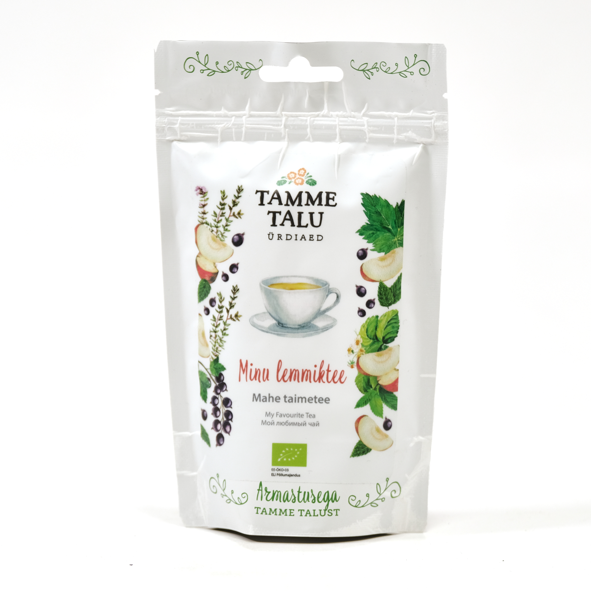 Minu lemmik tee (mustsõstar, õun, vaarikas, piparmünt)  20g Tamme talu