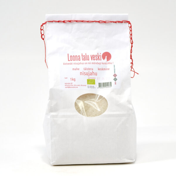 Täistera nisujahu keskmine 1 kg Loona Talu