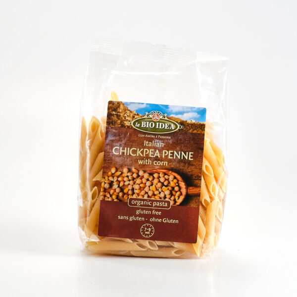 Kikerherne-maisi penne 250g La Bioidea