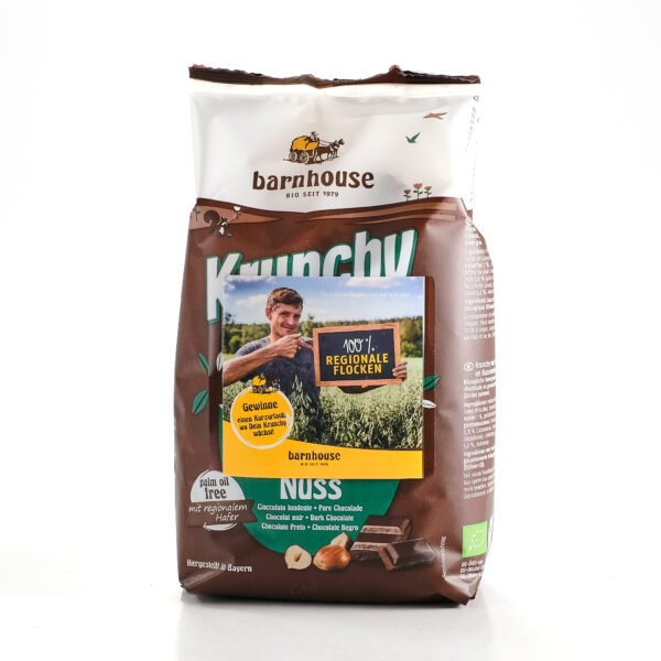 Krõbe müsli šokolaadi-sarapuupähkli 375g Barnhouse