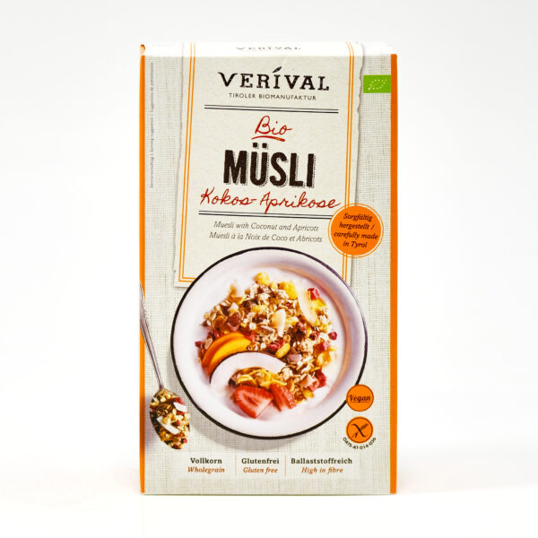 Puuvilja-kookose müsli 325g Via+Naturprodukte