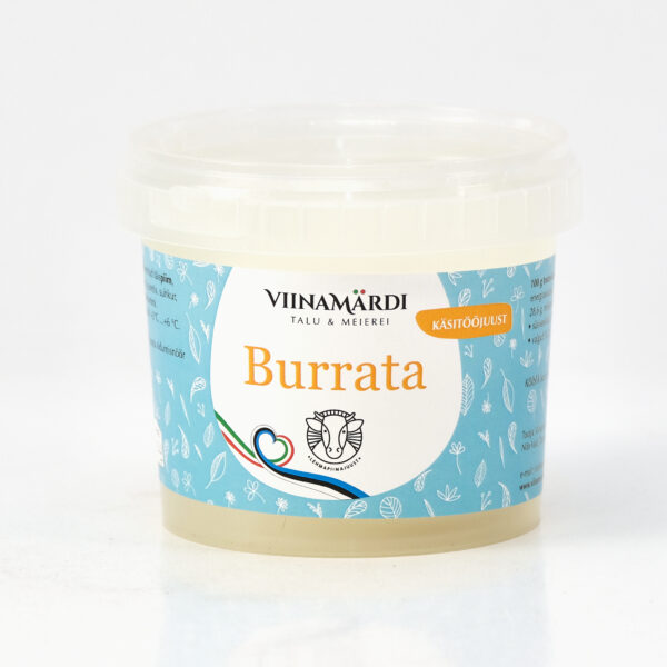 Burrata (tavatoode) 140g Viinamärdi talu
