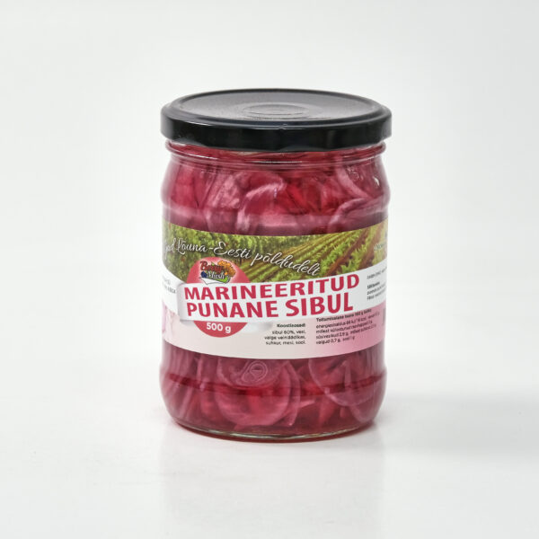 Marineeritud punane sibul (tavatoode) 500g Berrymush