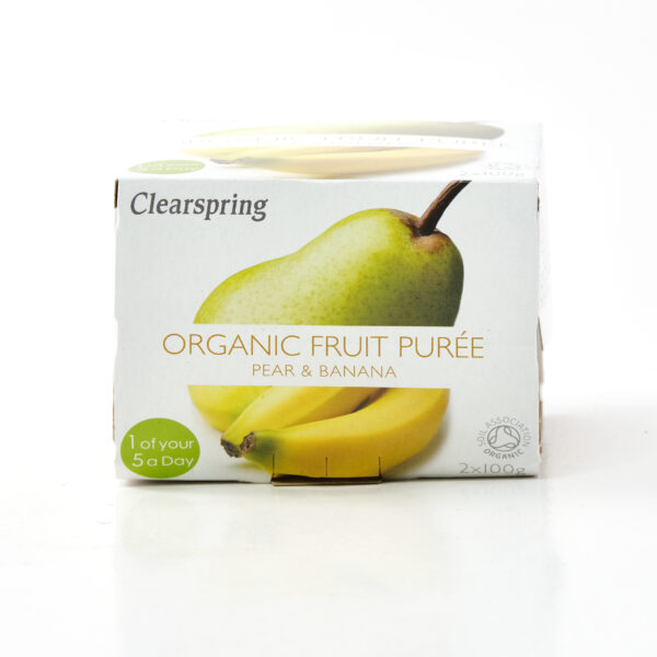 Pirni-banaanipüreel 2x100g Clearspring