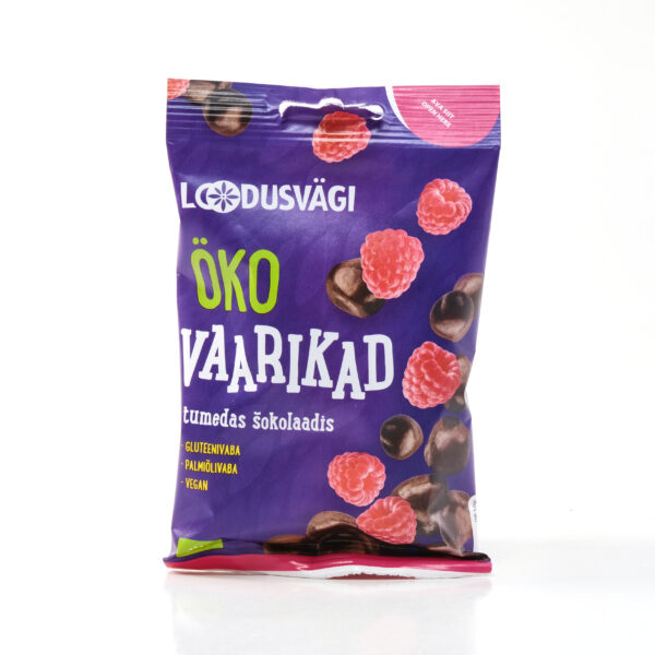 Vaarikas tumedas šokolaadis 50g Loodusvägi