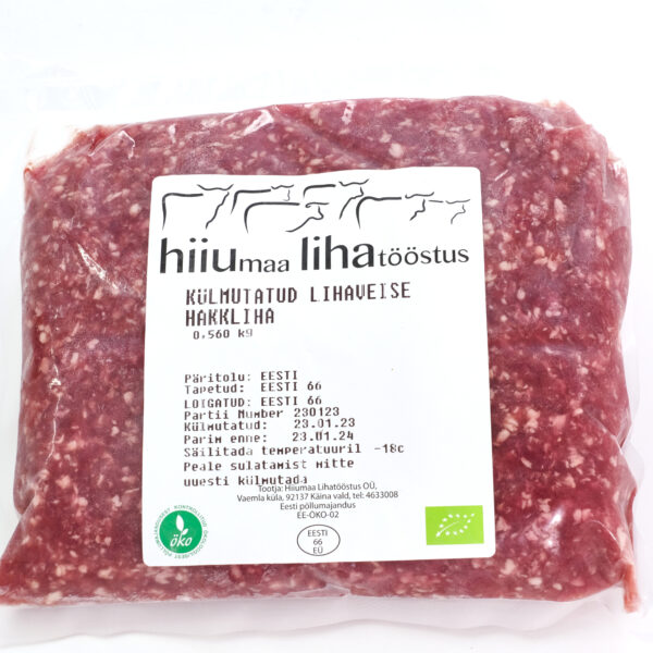 Lihaveise hakkliha külmutatud (-18C) Hiiumaa Lihatööstus