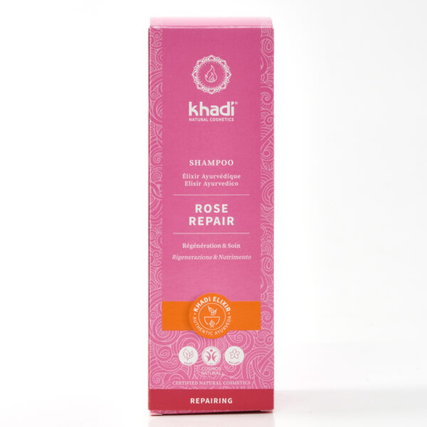 Šampoon parandav roosiga 200ml Khadi