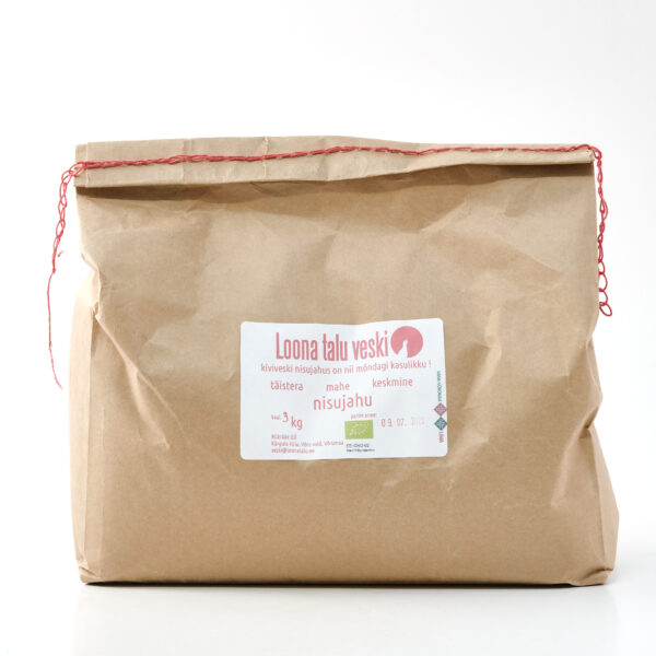 Täistera nisujahu keskmine 3kg Loona Talu