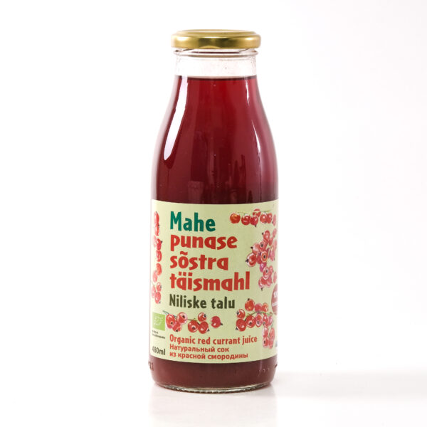 Punase sõstra täismahl 480ml Niliske Talu