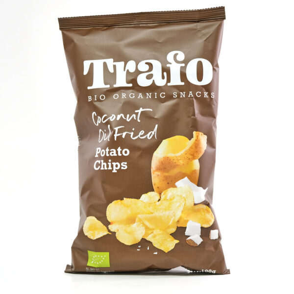 Kartulikrõpsud soolaga (küpsetatud kookosõlis) 100g Trafo