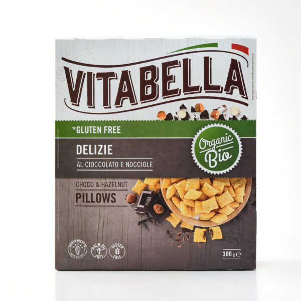 Šokolaadi- ja pähklimaitselised hommikusöögipadjakesed 300g Vitabella