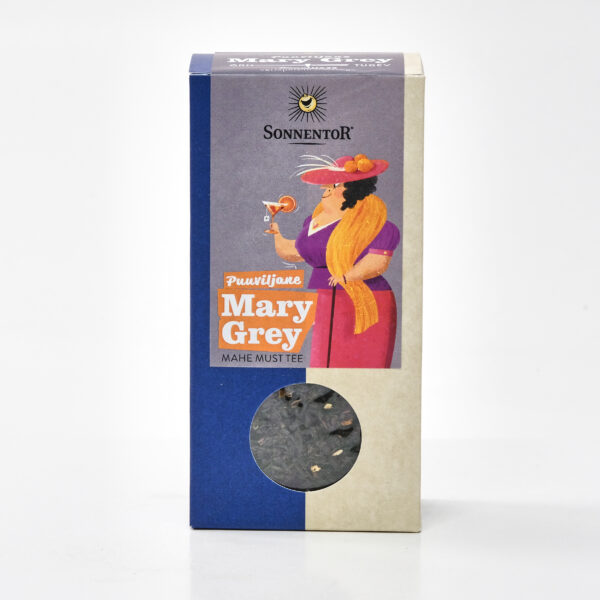 Puuviljane must tee Mary Gray (purutee) 90g Sonnentor