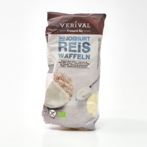 Riisivahvel jogurtiglasuuriga 100g Verival Bio
