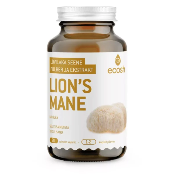 Lõvilakk-korallnarmik e Lions mane 90 kapslit Ecosh