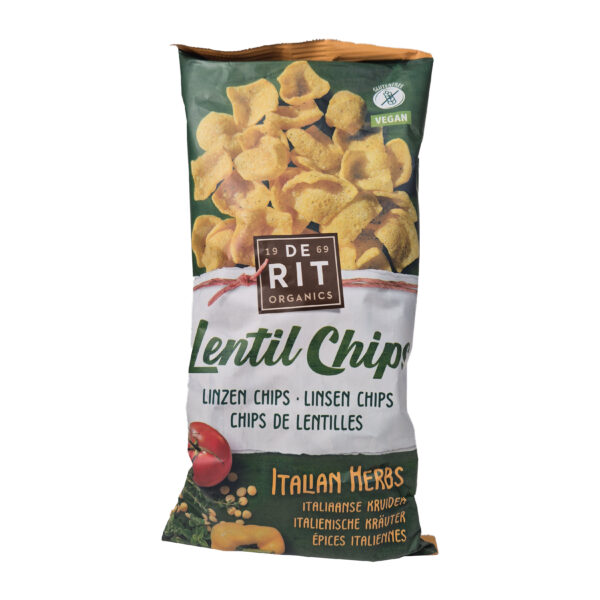Läätsekrõpsud tomati ja ürtidega 75g De Rit