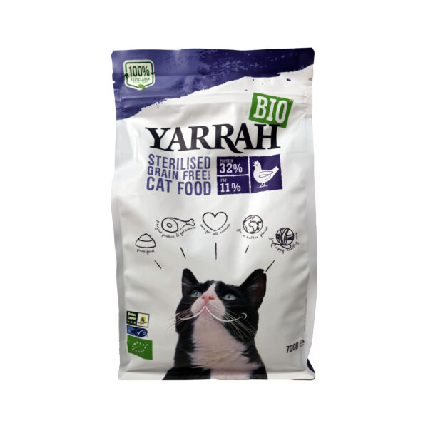 Kassi kuivtoit kanaga (ei sisalda teravilja) 700g Yarrah