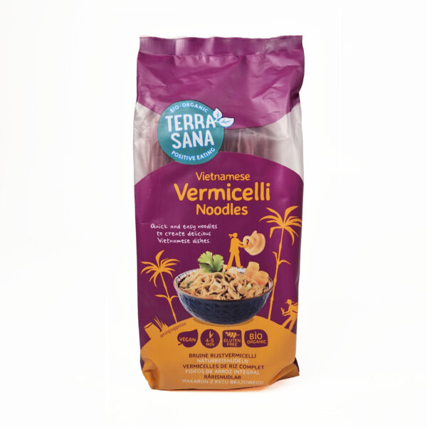 Vermicelli nuudlid pruunist riisist 250g Terrasana