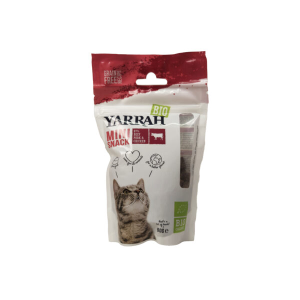 Väikesed snäkid kassile 50g Yarrah