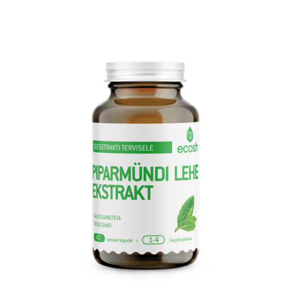 Piparmündiekstrakt 40 kapslit Ecosh