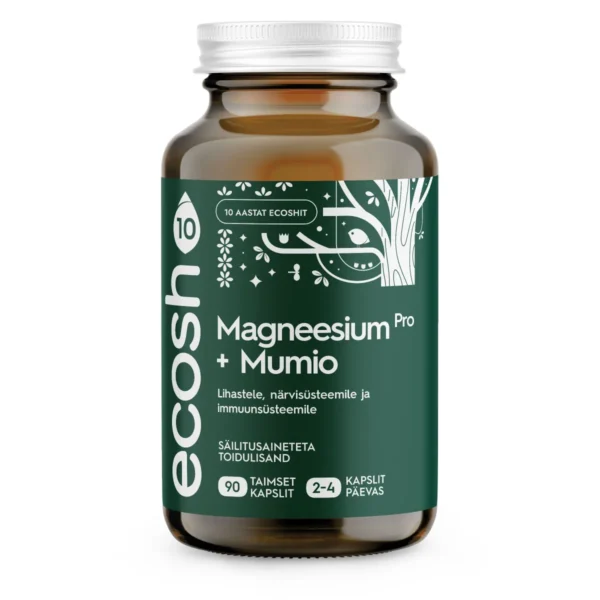 Magneesium PRO+Mumio 90tk (tavatoode) Ecosh Life