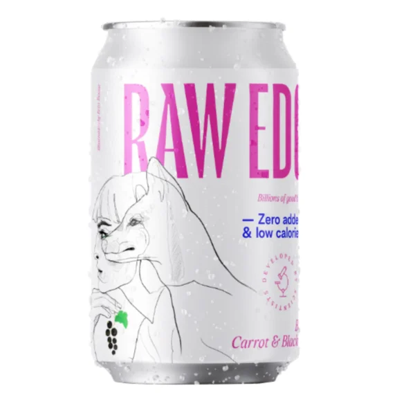 Porgandi ja mustsõstra fermenteeritud funktsionaalne jook 330ml (tavatoode) Raw Edge