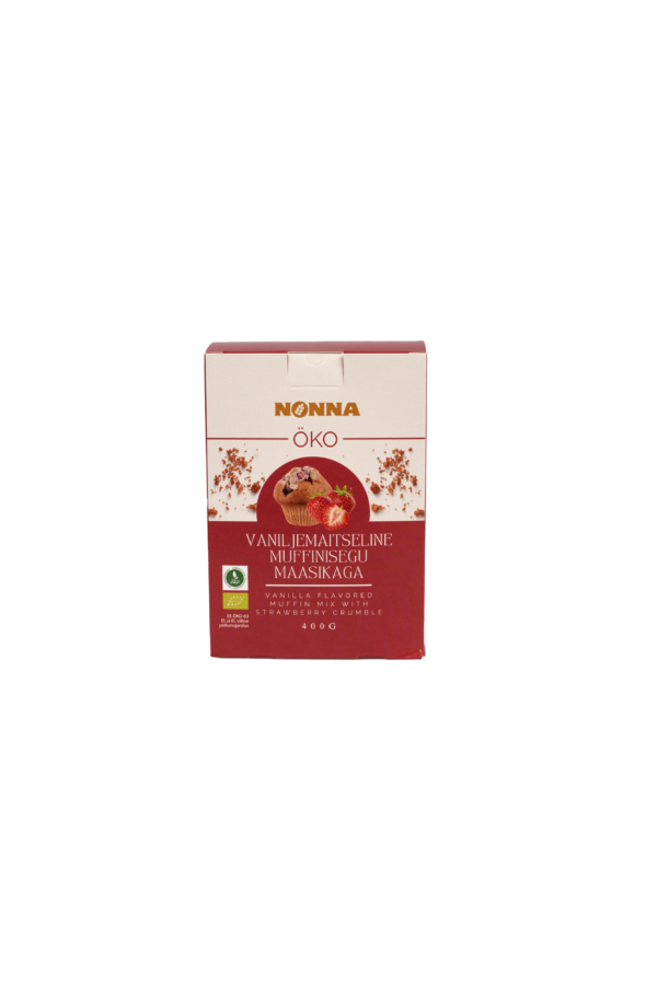 Vanilje-maasika muffinisegu 400g Nonna