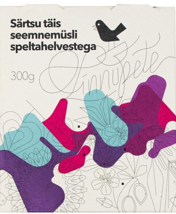 Särtsu täis seemnemüsli speltahelvestega (tavatoode) 300g Linnupete