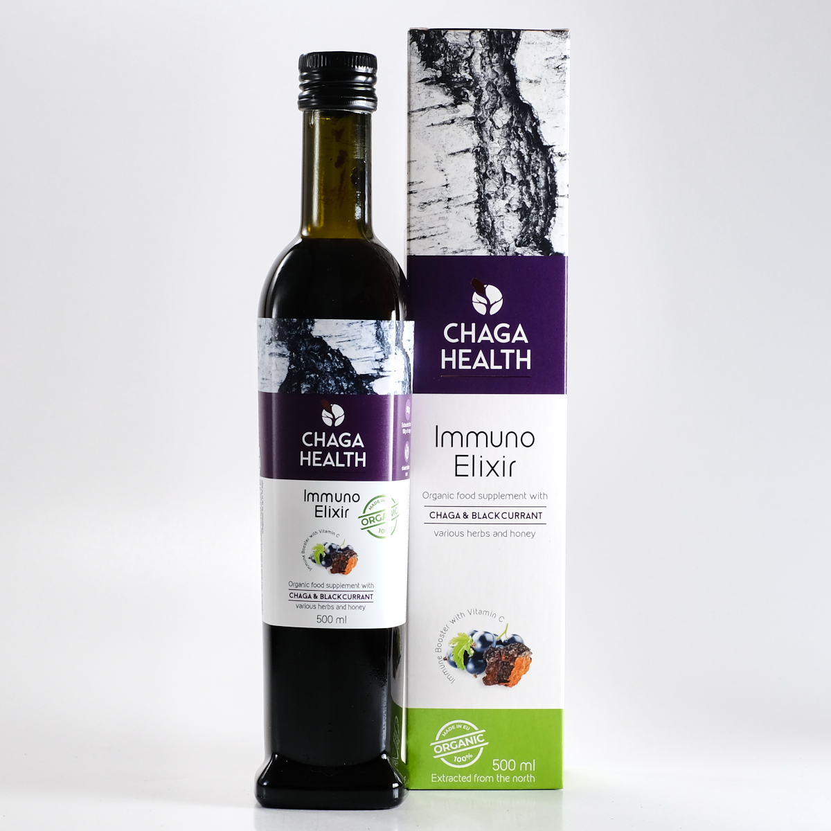 Immuno elixir mustsõstraga 500ml Chaga OÜ